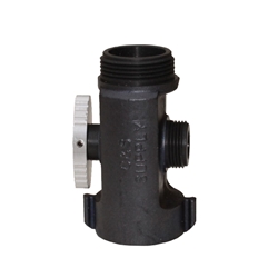 Hose Line Tee Valve 1-1/2" NH x 1" NH Outlet 
